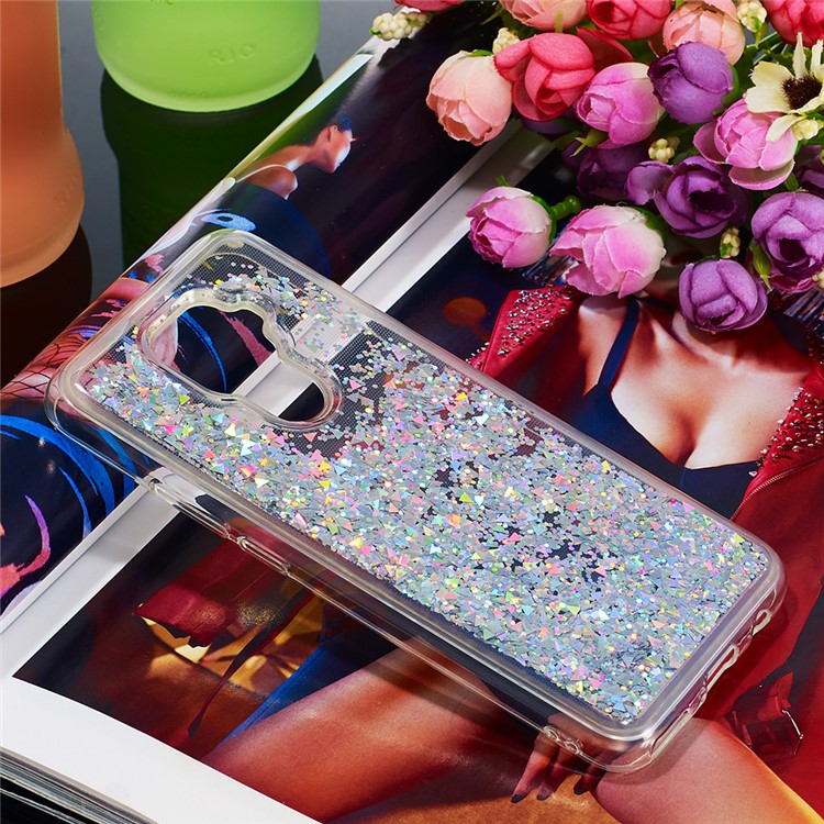 Quicksand Dynamic Glittery Sequins TPU Shell for Huawei Mate 30 Lite/nova 5i Pro - Silver-7