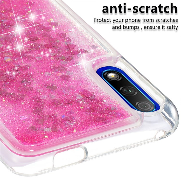 Quicksand Dynamic Glittery Sequins TPU Casing for Huawei Honor 9X/9X Pro - Pink-5