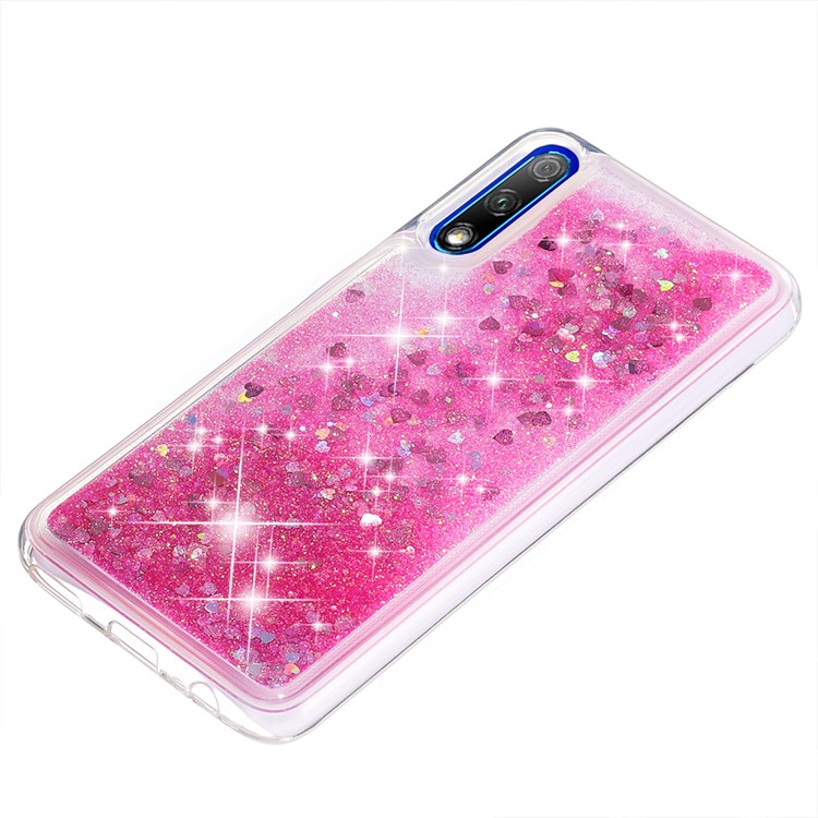 Quicksand Dynamic Glittery Sequins TPU Casing for Huawei Honor 9X/9X Pro - Pink-6