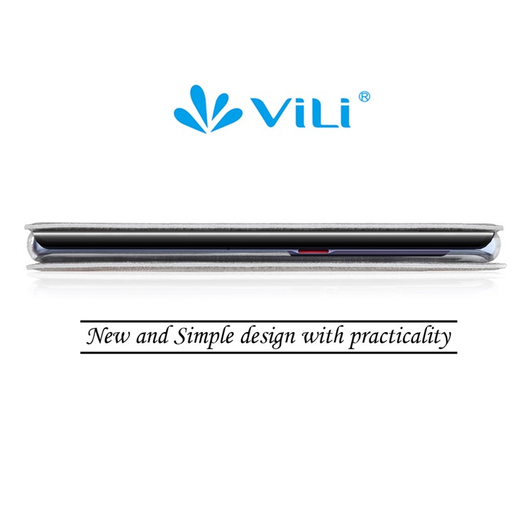 IVL Boîtier De Téléphone En Cuir Fenêtre De Vue Stand DMX Pliage Pour 30 Pro Huawei Compagnon - Gris-14