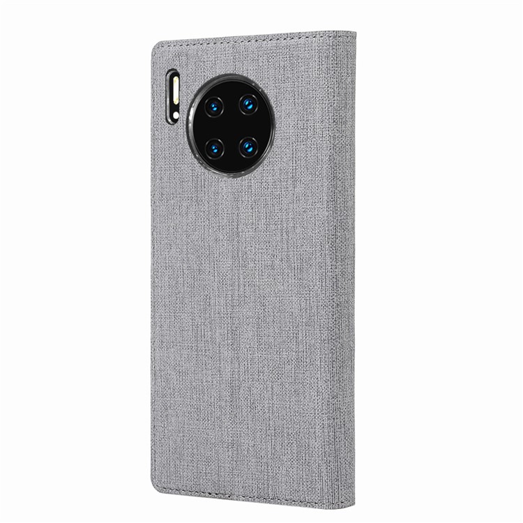 IVL Boîtier De Téléphone En Cuir Fenêtre De Vue Stand DMX Pliage Pour 30 Pro Huawei Compagnon - Gris-3