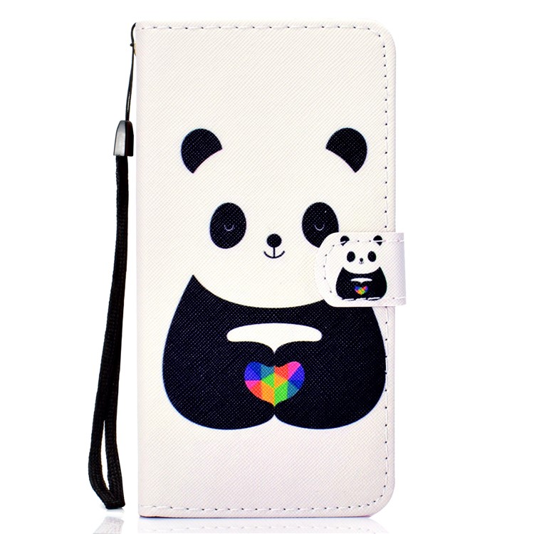 Pattern Printing Leather Wallet Case for Huawei Mate 30 Lite / nova 5i Pro - Panda-2