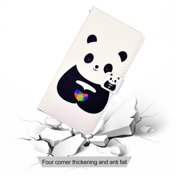 Pattern Printing Leather Wallet Case for Huawei Mate 30 Lite / nova 5i Pro - Panda-7