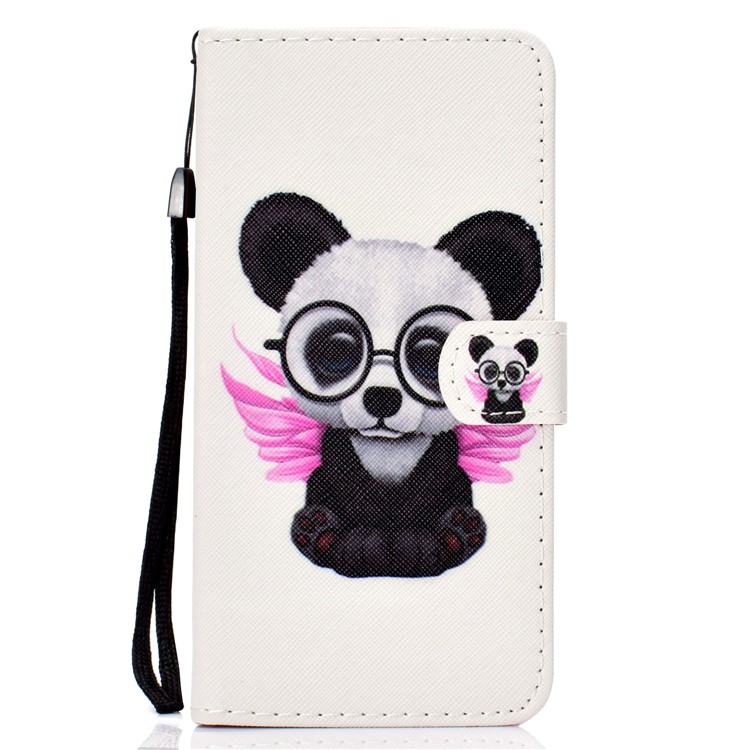 Pattern Printing Wallet Leather Stand Case for Huawei Mate 30 Pro - Dog Wearing Glasses-2