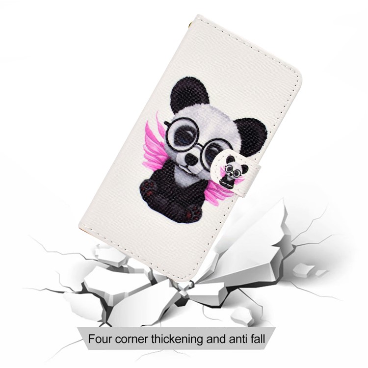 Pattern Printing Wallet Leather Stand Case for Huawei Mate 30 Pro - Dog Wearing Glasses-7