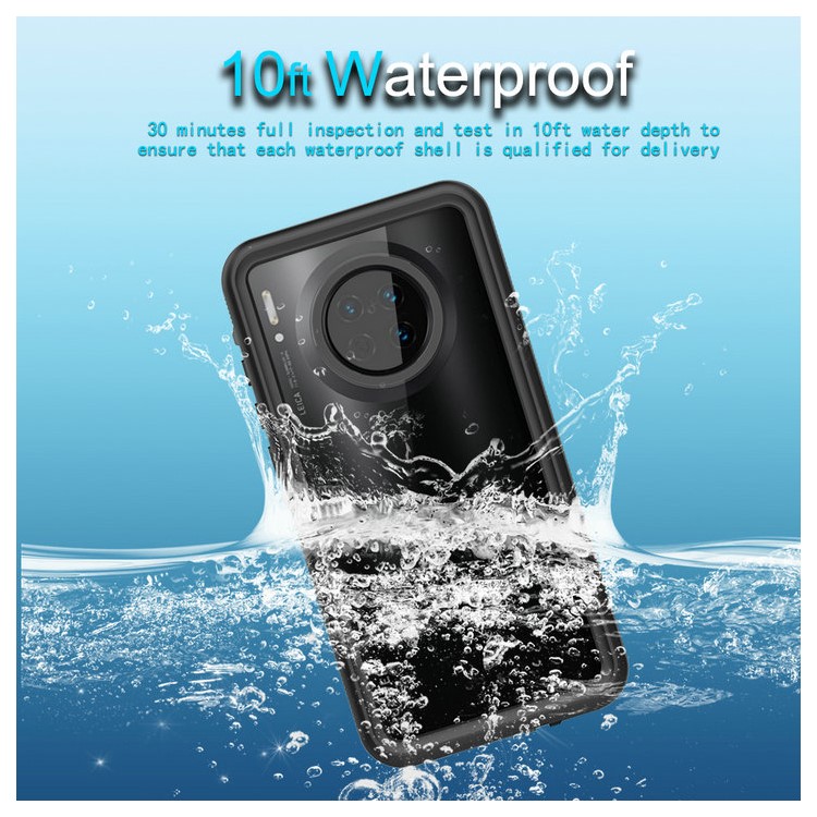 Transparent Back IP68 Waterproof Case Phone Cover for Huawei Mate 30-10