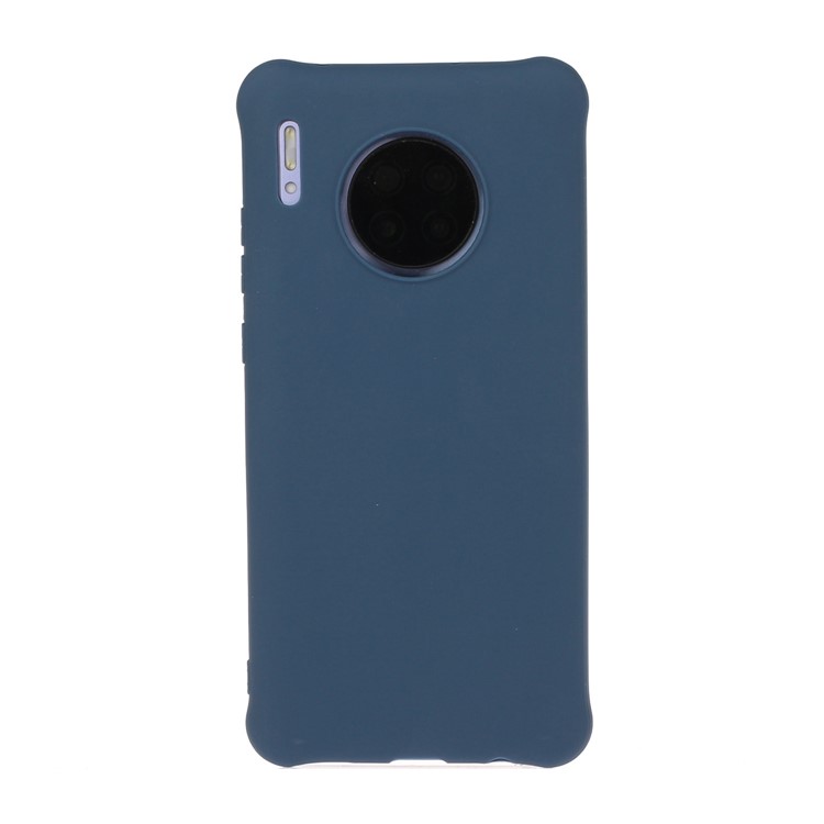 Drop-resistant Solid Color Matte TPU Phone Shell Casing for Huawei Mate 30 Pro - Dark Blue-1