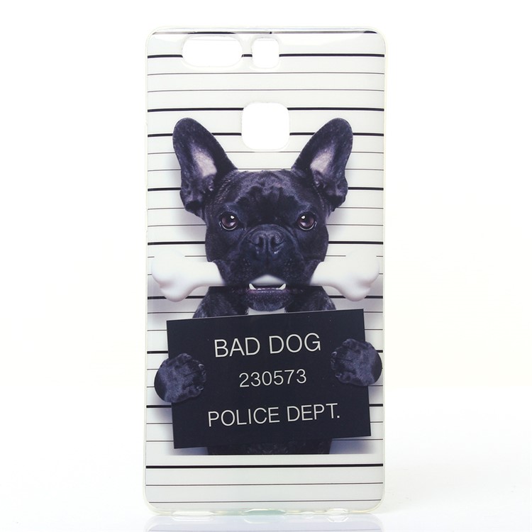 Soft IMD TPU Case Shell for Huawei P9 - Bad Dog-1