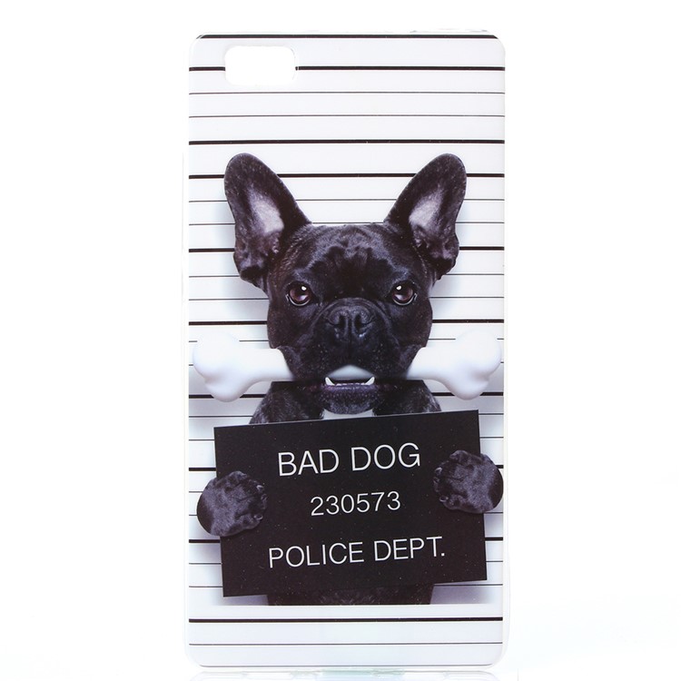 IMD TPU Phone Cover for Huawei Ascend P8 Lite - Bad Dog-1