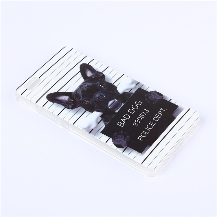 IMD TPU Phone Cover for Huawei Ascend P8 Lite - Bad Dog-2