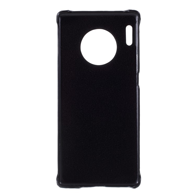Color Changing Thermal Induction PU Leather Coated PC Back Case for Huawei Mate 30 Pro - Black / Red-3