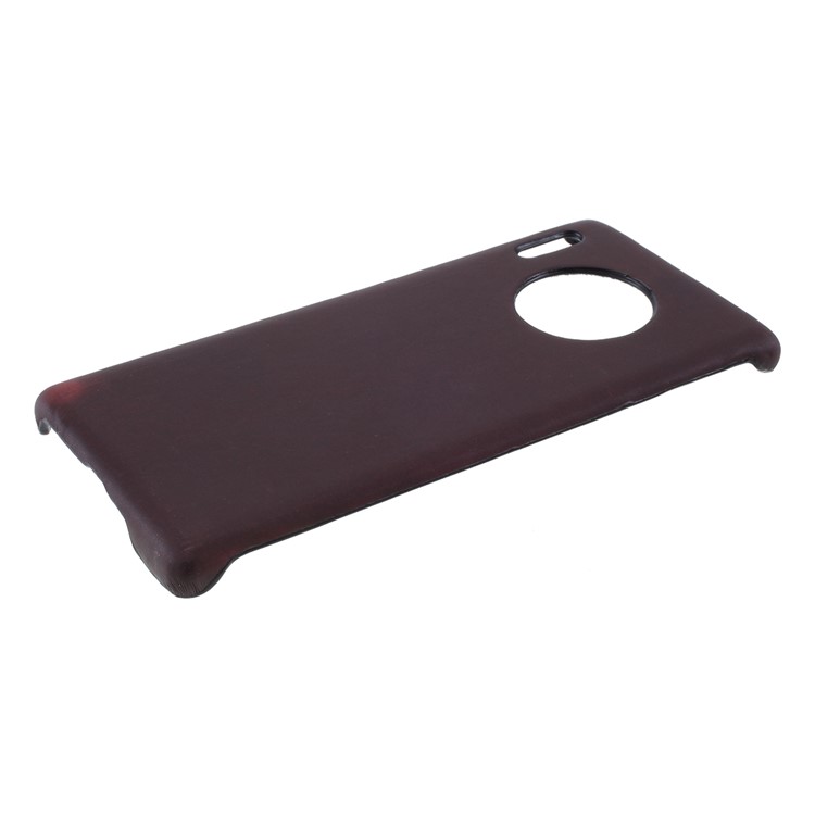 Color Changing Thermal Induction PU Leather Coated PC Back Case for Huawei Mate 30 Pro - Black / Red-5