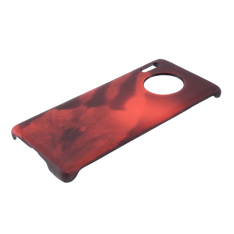 Color Changing Thermal Induction PU Leather Coated PC Back Case for Huawei Mate 30 Pro - Black / Red-6