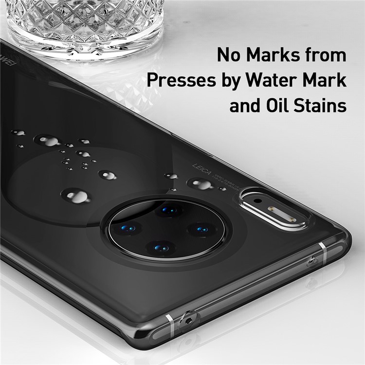 BASEUS Clear Shockproof PC Phone Cover for Mate 30 - Transparent Black-7