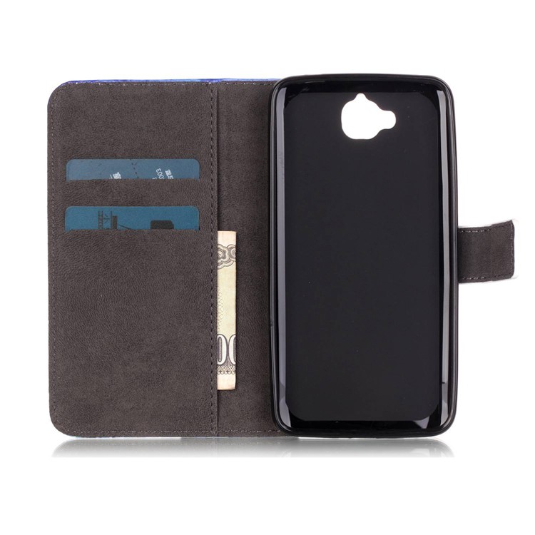 Embossed PU Leather Stand Case for Huawei Y6 Pro / Enjoy 5 - Elephant Pattern-6