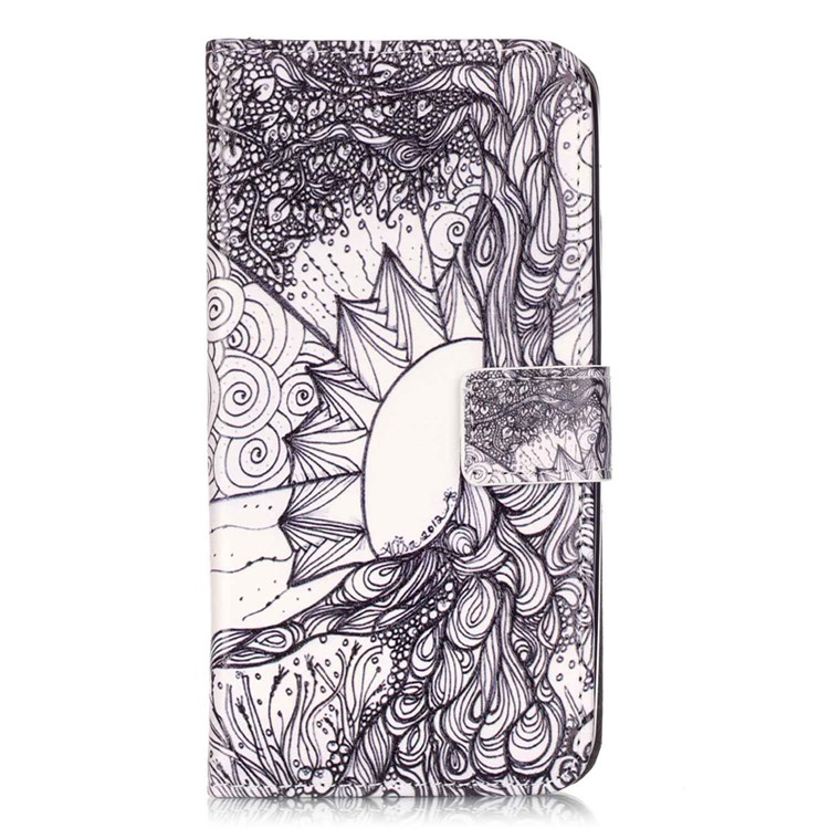Embossed Leather Card Holder Cover for Huawei Honor 5c / GT3 - Unique Design-1