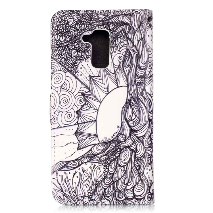 Embossed Leather Card Holder Cover for Huawei Honor 5c / GT3 - Unique Design-2