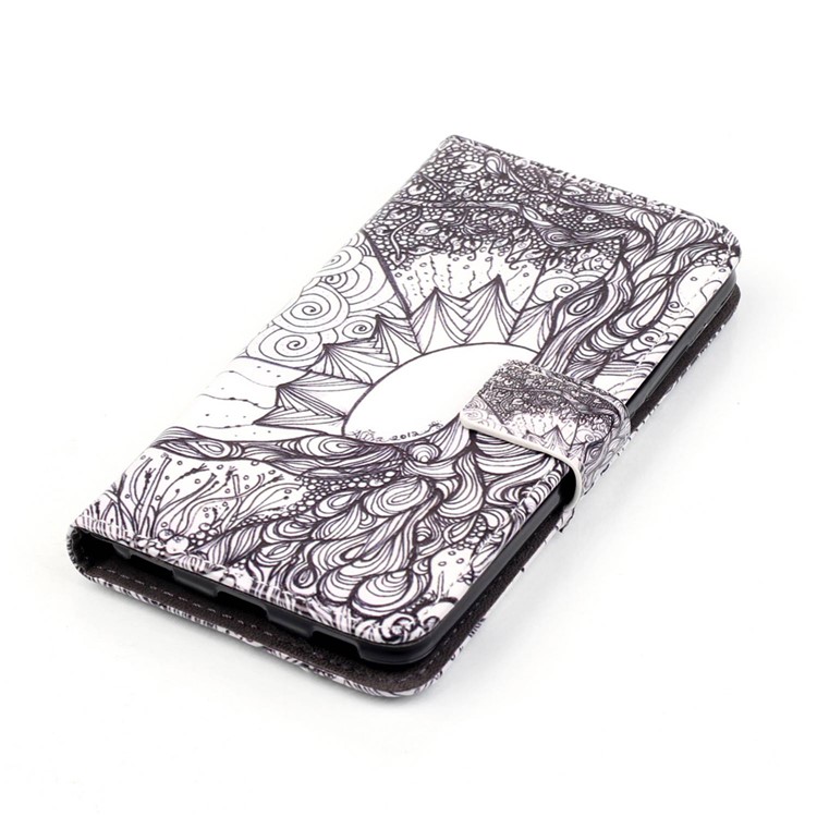 Embossed Leather Card Holder Cover for Huawei Honor 5c / GT3 - Unique Design-4