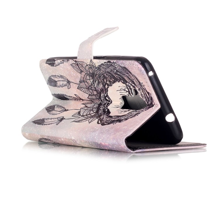 Embossed Leather Card Holder Shell for Huawei Honor 5c / GT3 - Dream Catcher-3