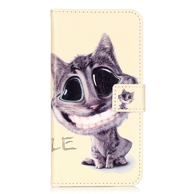 Embossed Leather Stand Case for Huawei Honor 5c / GT3 - Lovely Cat-1