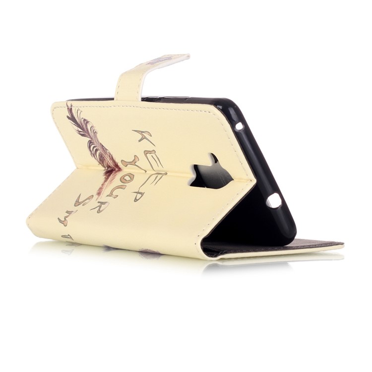 Embossed Leather Stand Case for Huawei Honor 5c / GT3 - Lovely Cat-3