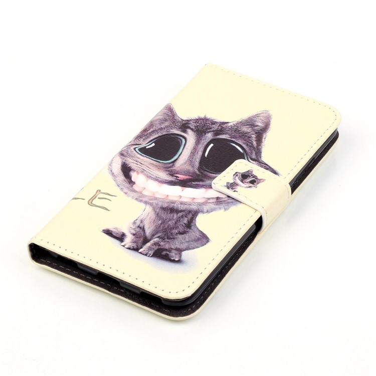 Embossed Leather Stand Case for Huawei Honor 5c / GT3 - Lovely Cat-4