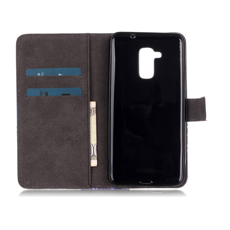 Embossed Leather Stand Flip Cover for Huawei Honor 5c / GT3 - Starry Sky and Eiffel Tower-6