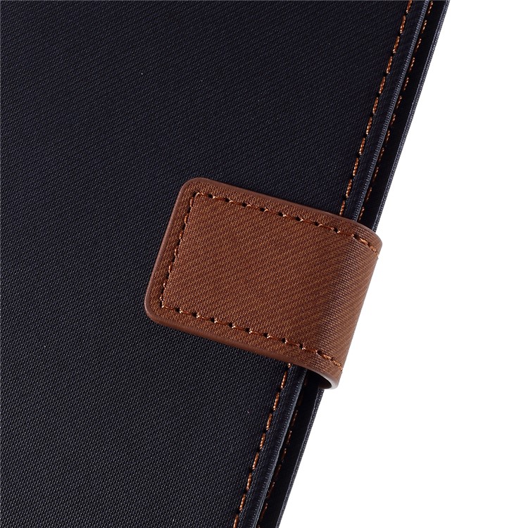 ROAR Twill Grain Leather Wallet Cover for Huawei Honor 20 / nova 5T - Black-6