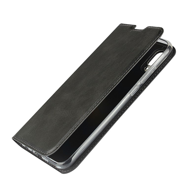 Leather Stand Case with Card Slot for Huawei Honor 10 Lite - Black-8