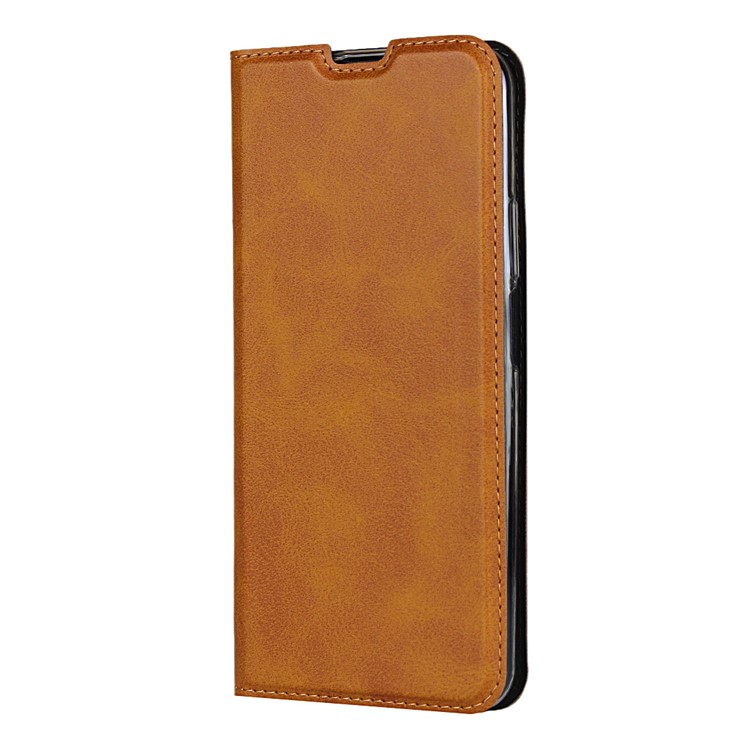 Cell Phone Leather Stand Case with Card Slot for Huawei Honor 9X Pro - Brown-3