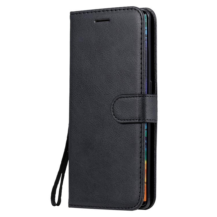 Solid Color Wallet Leather Stand Mobile Phone Case for Huawei Mate 30 Pro - Black-4