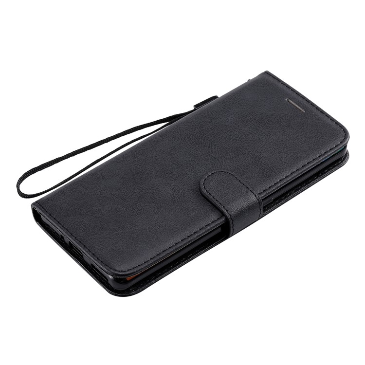 Solid Color Wallet Leather Stand Mobile Phone Case for Huawei Mate 30 Pro - Black-9