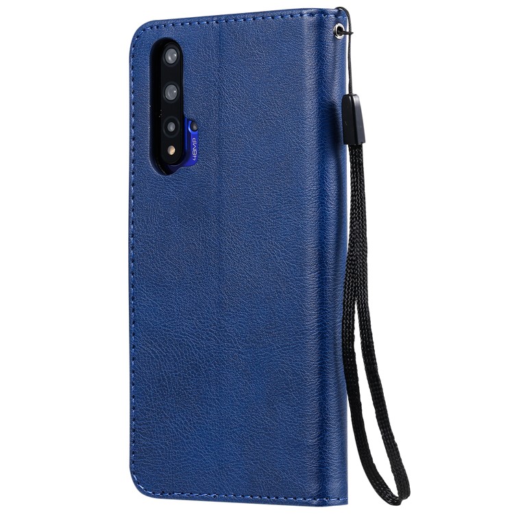 Wallet Leather Stand Case for Huawei Honor 20 / nova 5T - Blue-5