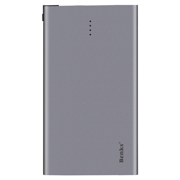 BENKS Rapid Series Ultra Thin Mobile Power Bank 4000mAh with Micro USB Cable (E400A) - Grey-2
