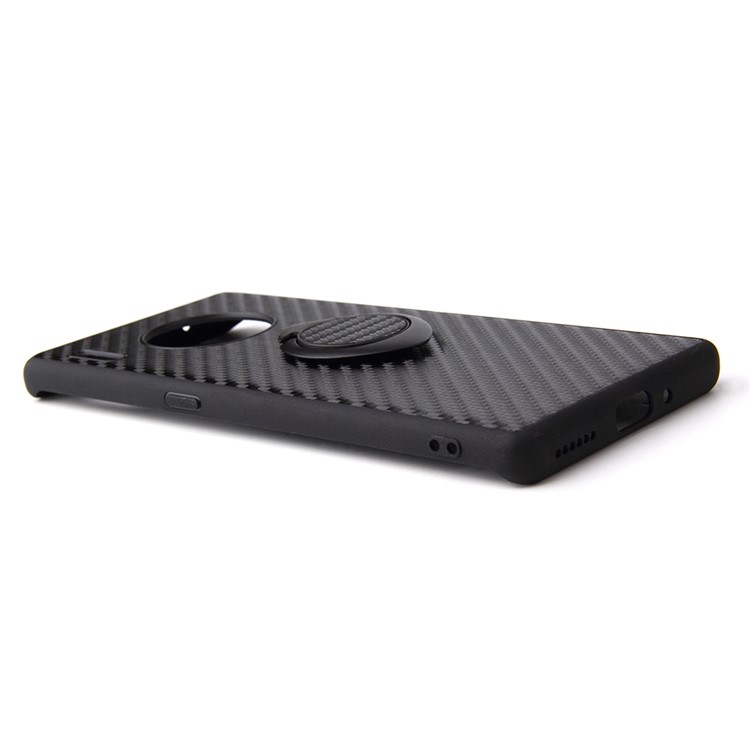 For Huawei Mate 30 Pro PU Leather+TPU Shell - Black Carbon Fiber Texture-8