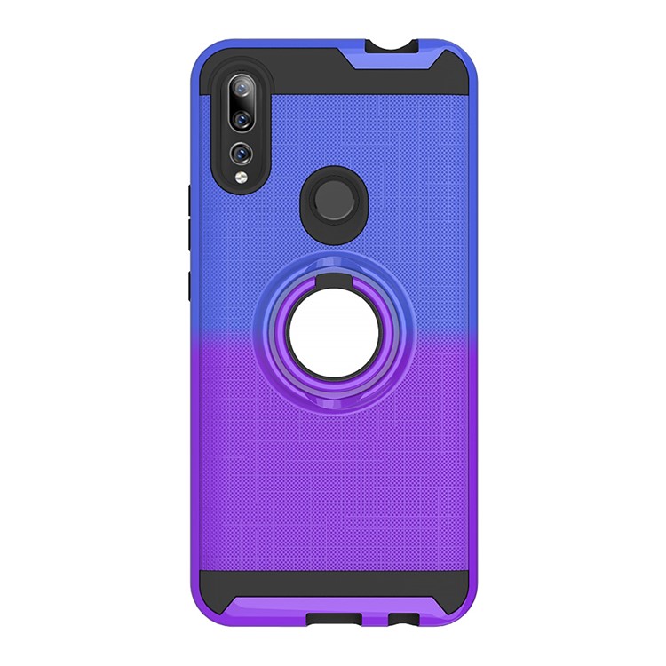 Gradient Color PC + TPU Case with Kickstand for Huawei P Smart Z/Y9 Prime 2019 - Blue/Purple-2