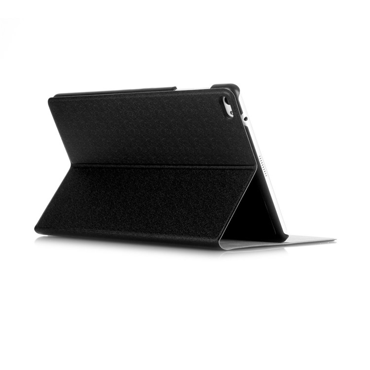 Sand-like Texture Stand Leather Case for Huawei MediaPad T2 10.0 Pro - Black-4