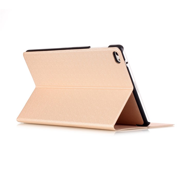 Sand-like Texture Stand Leather Case for Huawei MediaPad T2 10.0 Pro - Gold-5