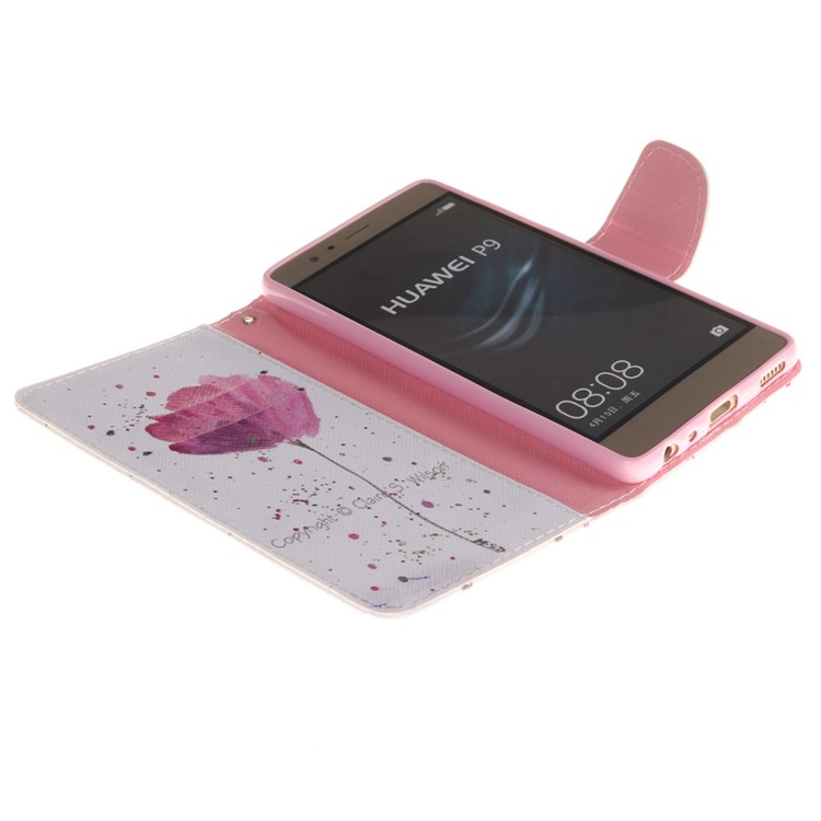 For Huawei P9 Wallet Leather Cover - Pretty Floral-7