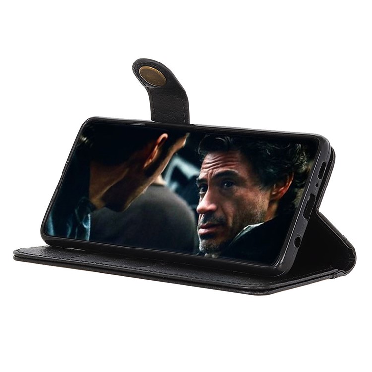 Litchi Skin Leather Wallet Stand Case for Huawei Honor View 30 Pro/V30 Pro/View 30 Pro 5G/V30 Pro 5G - Black-7