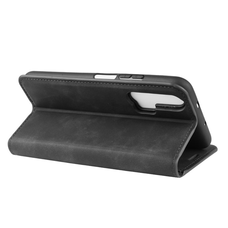 Leather Stand Case with Card Slots for Huawei Honor 20 Pro - Black-6