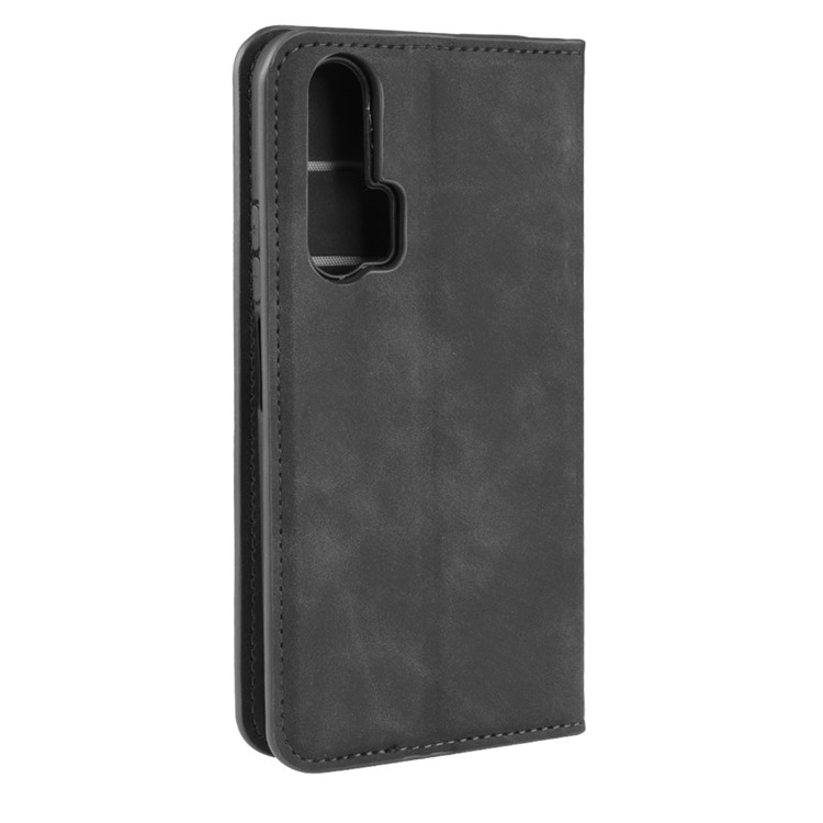 Leather Stand Case with Card Slots for Huawei Honor 20 Pro - Black-8