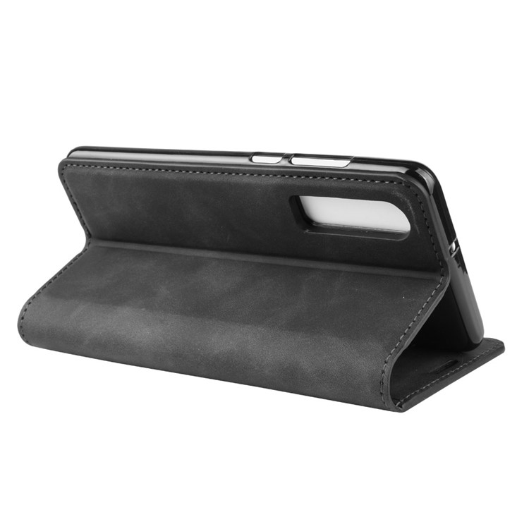Cuir PU Stand De Portefeuille Pour P30 Huawei - Noir-5