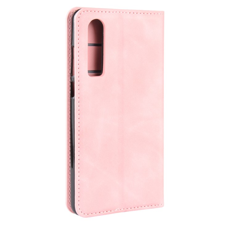 PU Leather Wallet Stand Case for Huawei P30 - Pink-6