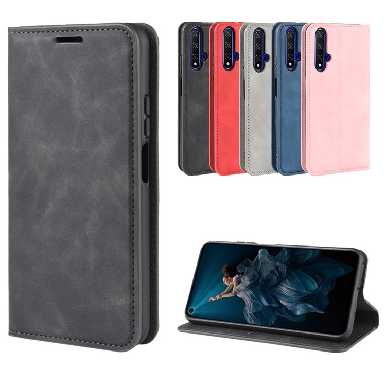 Wallet Leather Stand Case for Huawei Honor 20 / nova 5T - Black-10