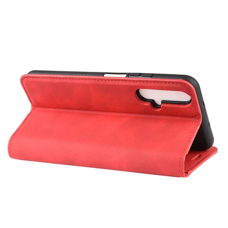 Wallet Leather Stand Case for Huawei Honor 20 / nova 5T - Red-5