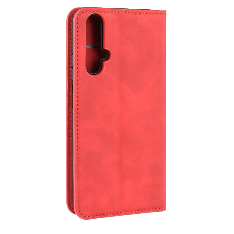 Wallet Leather Stand Case for Huawei Honor 20 / nova 5T - Red-7