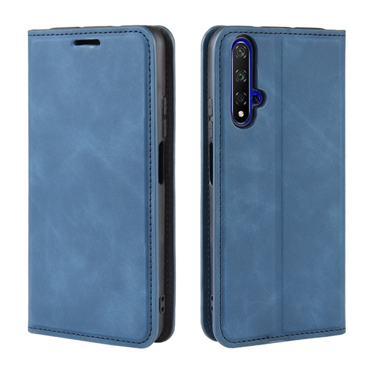 Wallet Leather Stand Case for Huawei Honor 20 / nova 5T - Blue-7