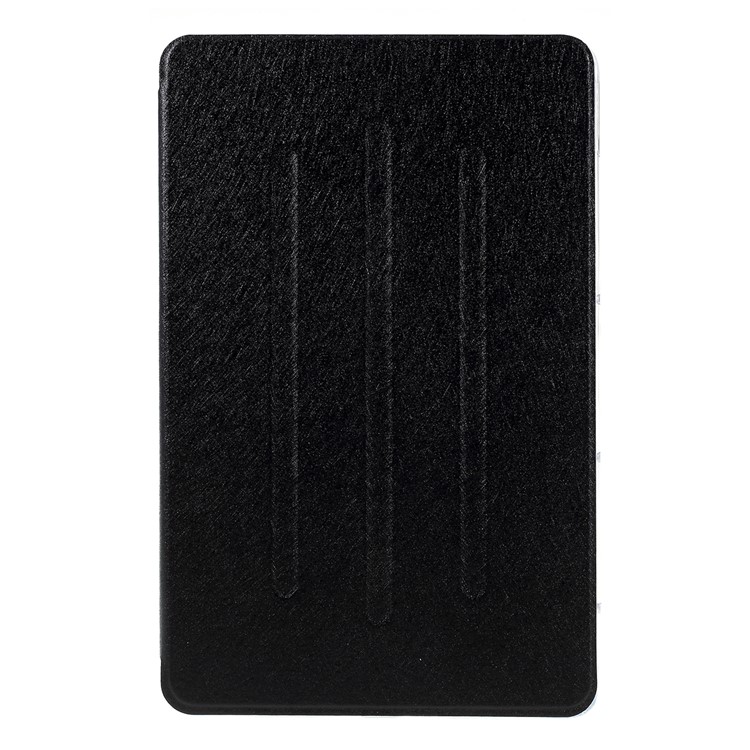 Silk Texture Leather Tri-fold Stand Tablet Cover for Huawei MatePad Pro - Black-1