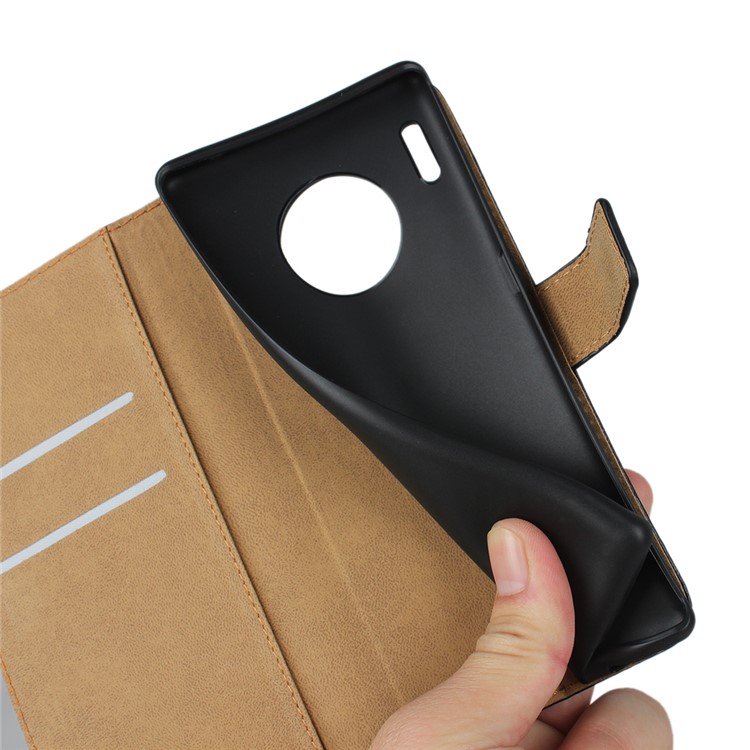 Genuine Leather Wallet Stand Case Cover for Huawei Mate 30 Pro-14